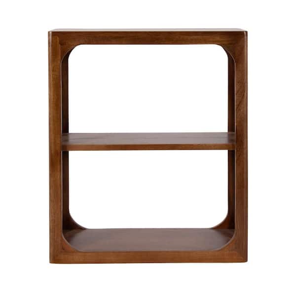 Kate and Laurel Dahl 18 in. W x 7 in. D Walnut Brown Wood