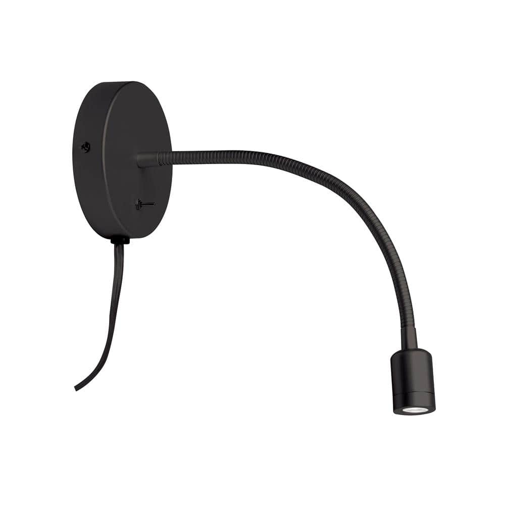 Modern Wynne Black and Silver 14.5" LED Wall Sconce