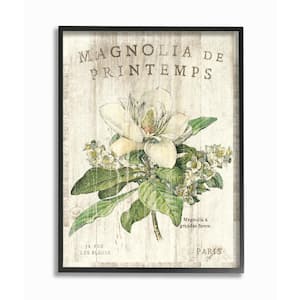 11 in. x 14 in. "French Magnolias In Spring" by Sue Schlabach Wood Framed Wall Art