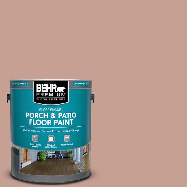 BEHR PREMIUM 1 gal. #PFC-07 Michel Rose Gloss Enamel Interior/Exterior Porch and Patio Floor Paint