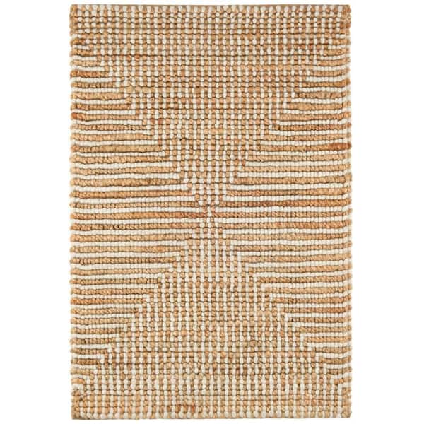 Kelan Handwoven Jute Ivory 2 ft. x 3 ft. Indoor Area Rug
