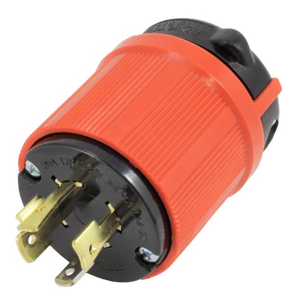 NEMA L14-20P 20A 125/250V Locking Male Receptacle Plug Industrial Grade 4Prong 