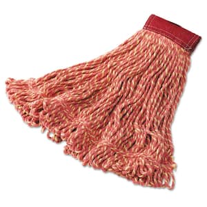 Super Stitch Cotton/Synthetic Blend String Mop Mop Head, Red, Large, 6/Carton