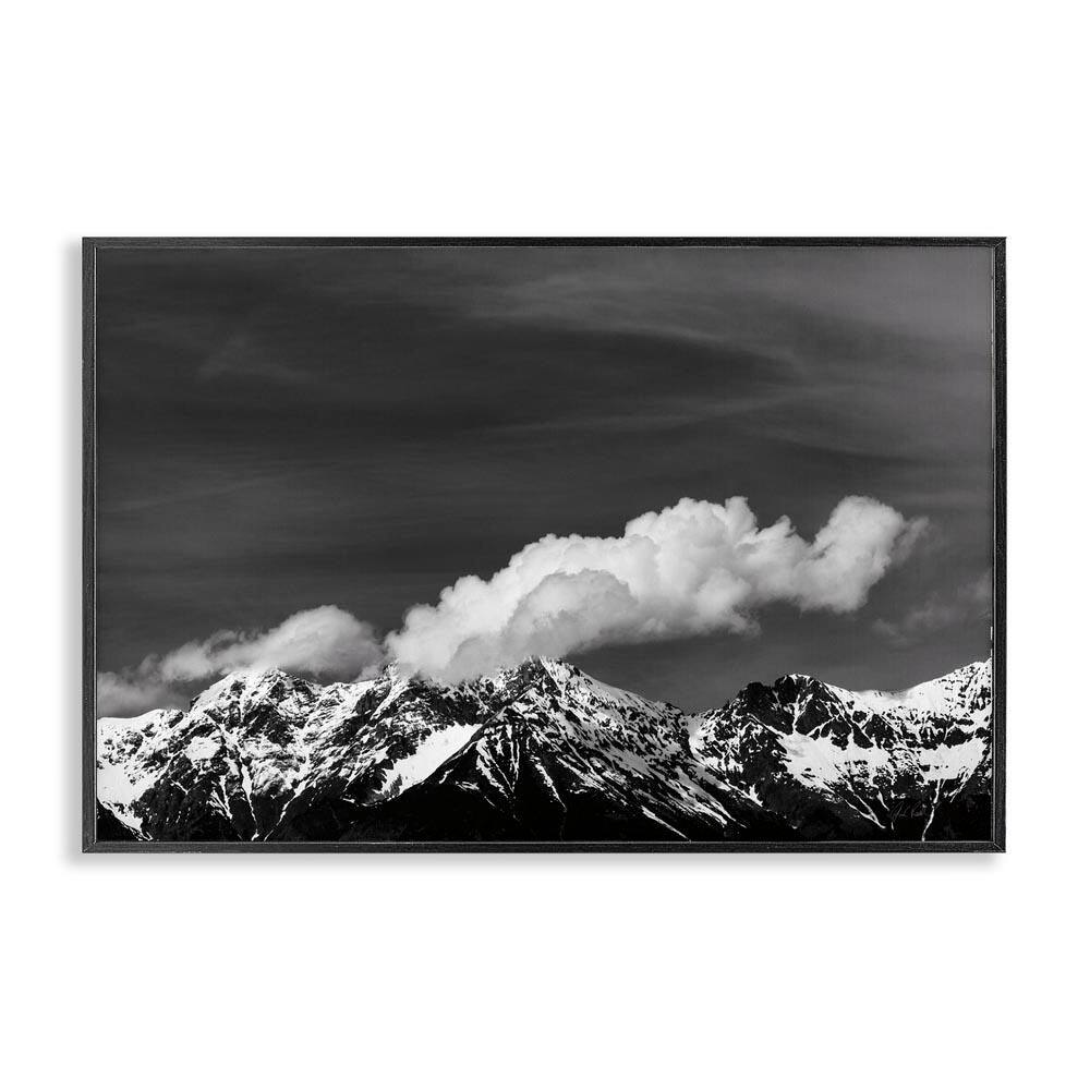 Dolomites with Billowing Clouds by Deborah Revell Black Framed Nature Giclee Art Print 16 in. x 24 in. price history on PriceWatchPro