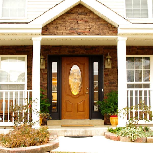 Urestone Stacked Stone 24 in. x 48 in. Mocha Faux Stone Siding