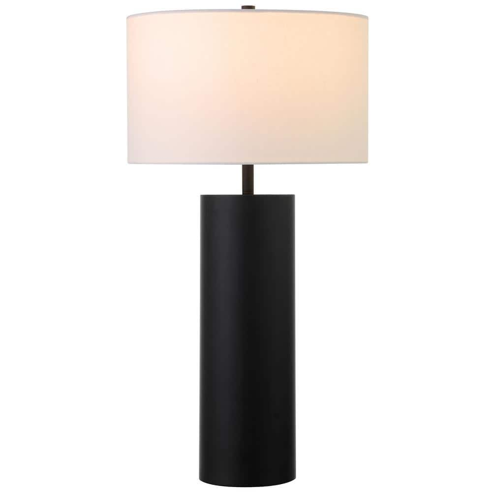 Hudson & Canal York 29.5" Tall Table Lamp with Linen Shade