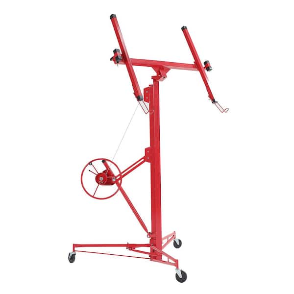 13 ft.Drywall Panel Hoist Jack Lifter Drywall Lift Panel Lift in Red