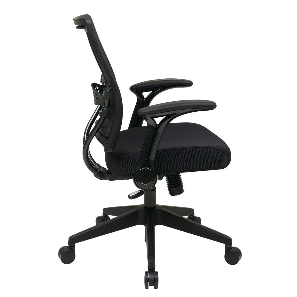Black Mesh Executive Swivel Office Chair with Adjustable Arms