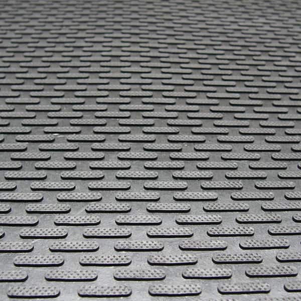 Rubber-Cal Door Scraper Black 32 in. x 39 in. Recycled Rubber Commercial Mat  03_190_ZWEB_BK - The Home Depot