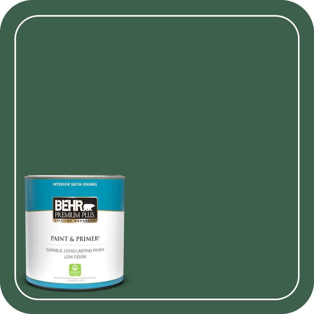 1 qt. #470D-7 Windy Pine Satin Enamel Low Odor Interior Paint & Primer price history on PriceWatchPro