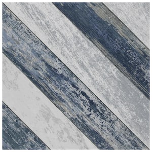 Cassis Sete Blue 9-3/4 in. x 9-3/4 in. Porcelain Floor and Wall Tile (10.88 sq. ft./Case)