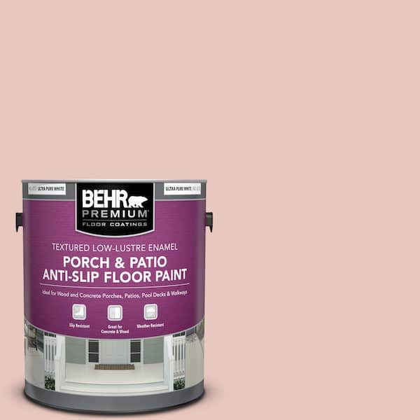 BEHR PREMIUM 1 gal. Iced Cherry Textured Low-Lustre Enamel Interior/Exterior Porch and Patio Anti-Slip Floor Paint