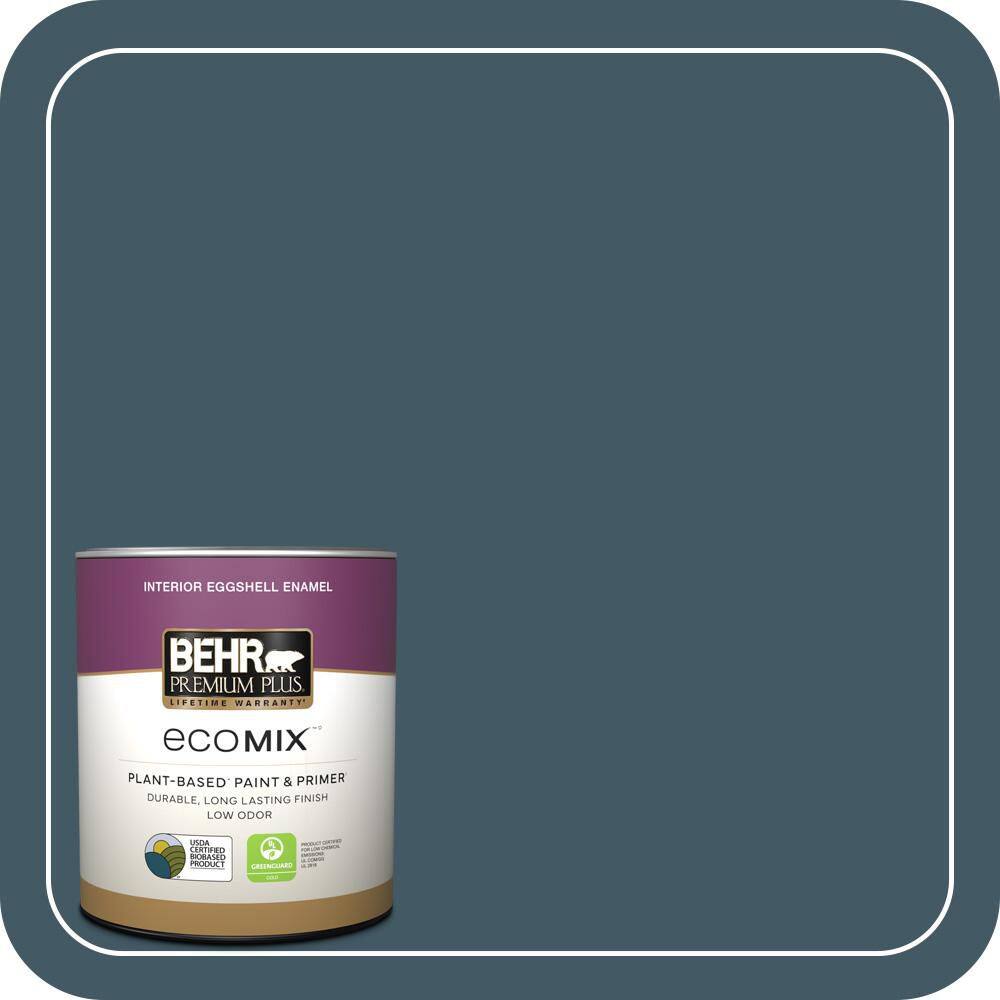 1 qt. #S480-7 Midnight in the Tropics Eggshell Enamel EcoMix Plant-Based Interior Paint & Primer price history on PriceWatchPro