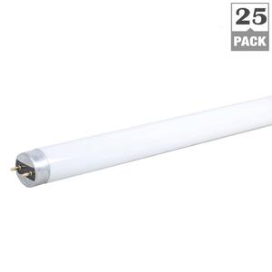 17-Watt Equivalent 8-Watt 2 ft. Linear T8 LED Non-Dimmable Plug and Play Light Bulb Type A Cool White 4000K (25-Pack)