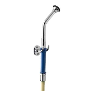 Single-Handle Wall Mount Bedpan Cleanser with Volume Regulator and Vacuum Breaker in Polished Chrome