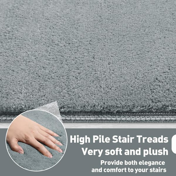 Green Stair Treads with Landing Mat - Tape-Free - 15 Pk