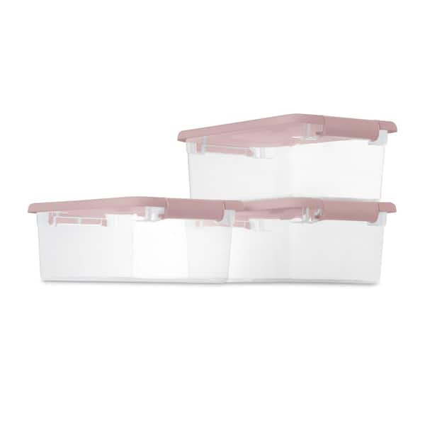 Sterilite 6-Qt. Latching Storage Bin (3-Pack)