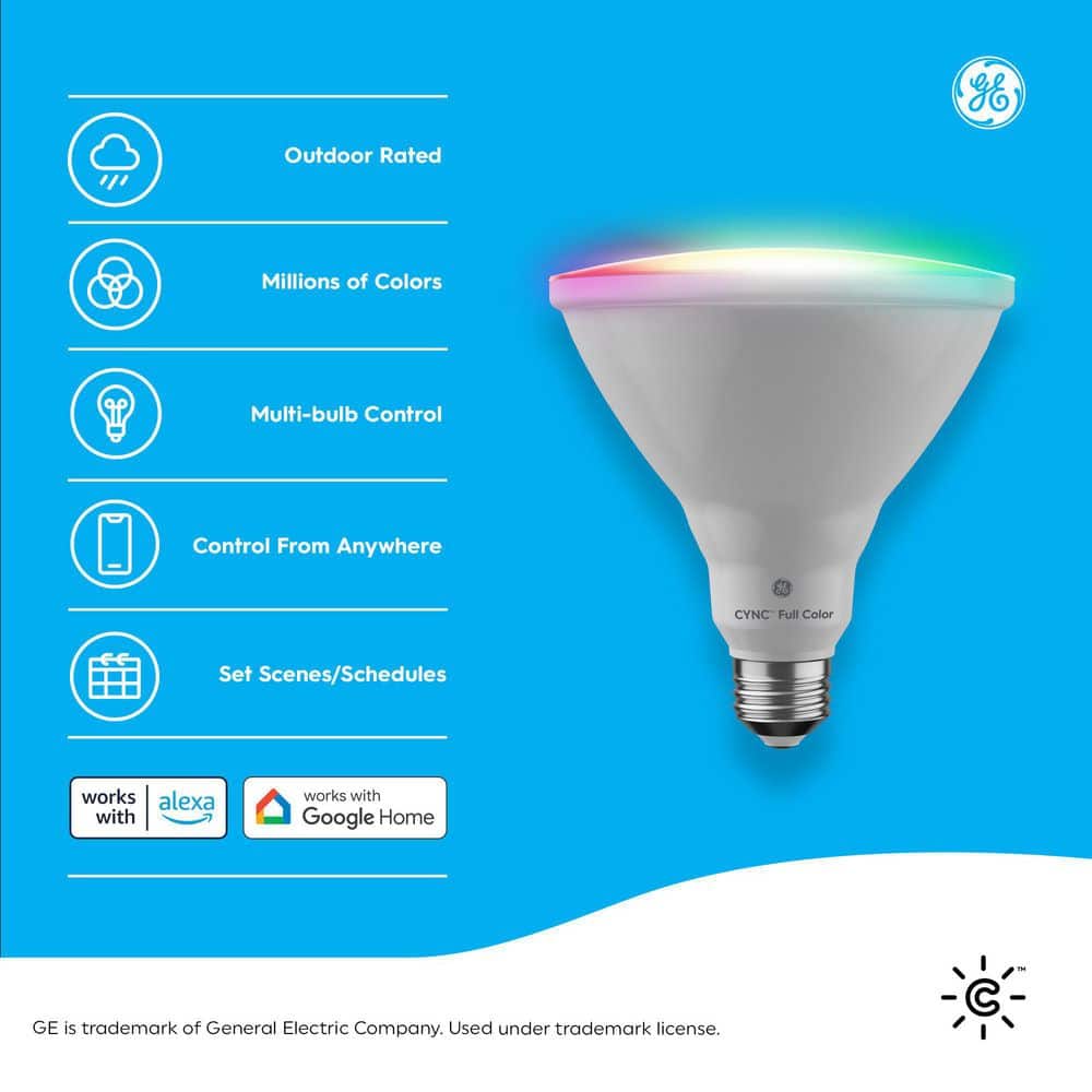 Smart Color Changing Outdoor LED Floodlight Bulb with Voice Control