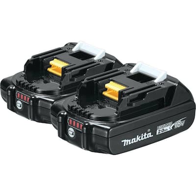18V LXT Lithium-Ion Compact Battery Pack 2.0Ah with Fuel Gauge (2-Pack)