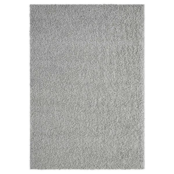 Context Eclipse Solid Gray 5 ft. x 7 ft. Polypropylene Area Rug