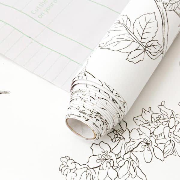 ilemong Peel and Stick Wallpaper Roll Bird Self Adhesive Wallpaper 17.32 in. x 9.84 ft. Removable Wall Paper for Bedroom
