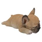 French Bulldog Puppy Sleeping on Belly Statue