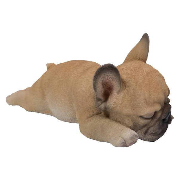 HI-LINE GIFT LTD. French Bulldog Puppy Sleeping on Belly Statue