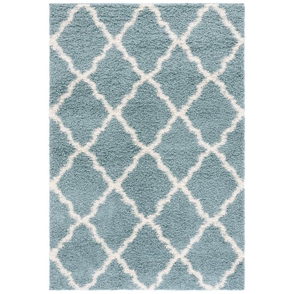 Townsend 6 ft. x 9 ft. Seafoam/Ivory Geometric Area Rug