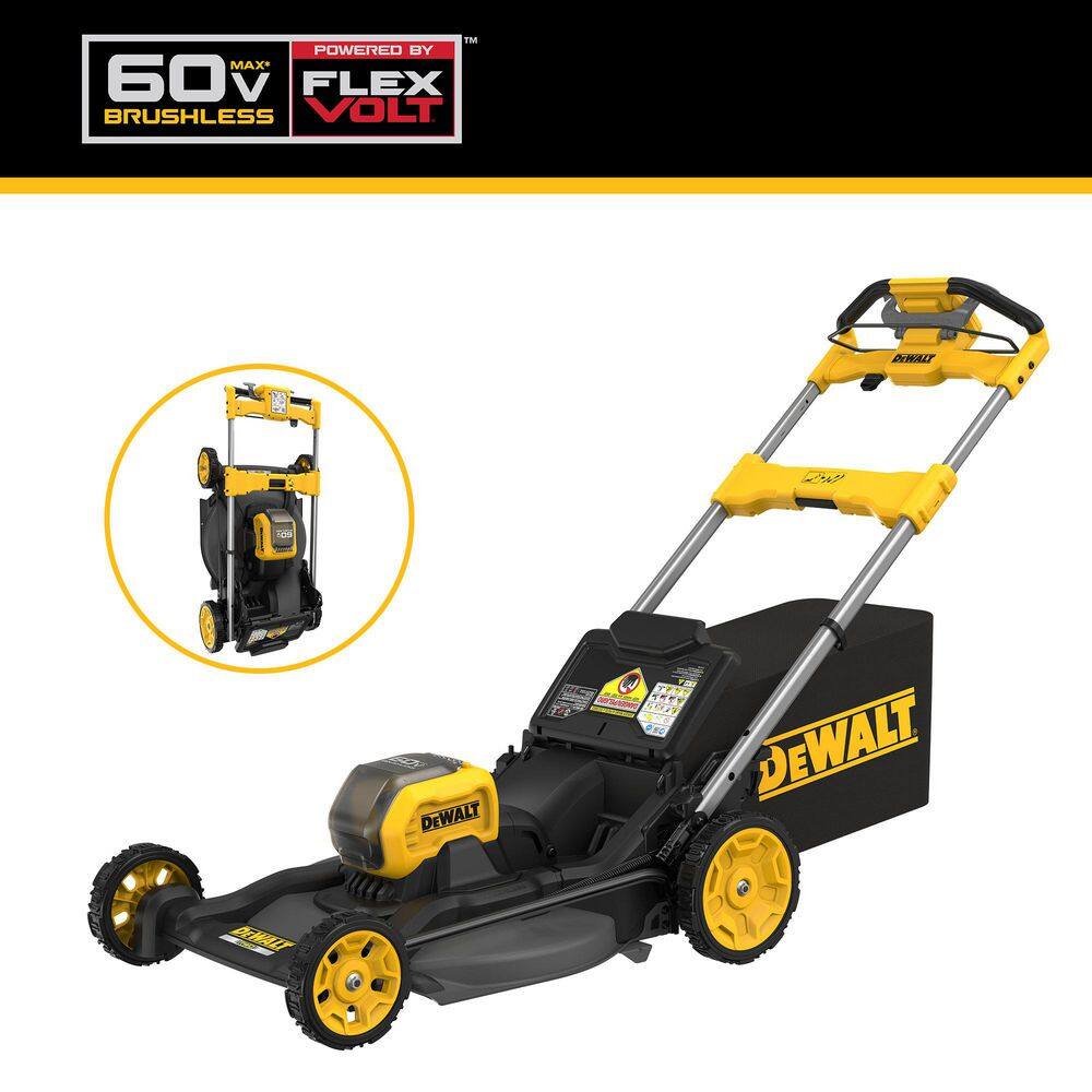 21-1/2 in. 60V MAX Brushless Rear Wheel Drive Electric Self Propelled Lawn Mower with (2) 12Ah Batteries & (2) Chargers