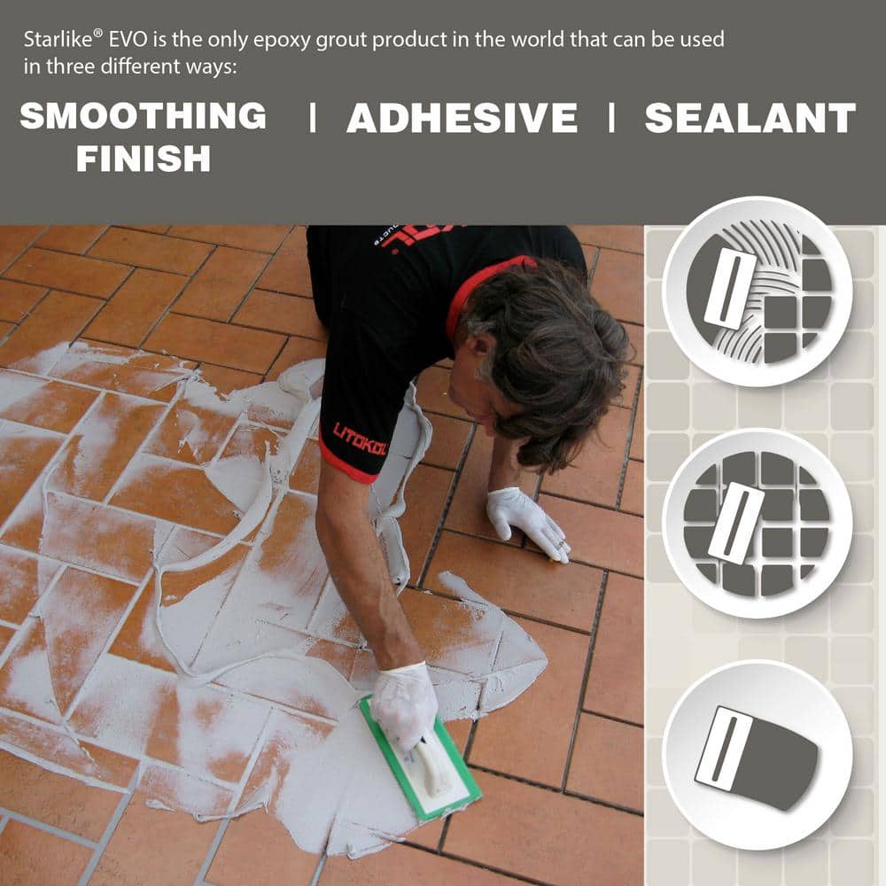 Starlike EVO Gray Epoxy Grout for Tile and Mosaic