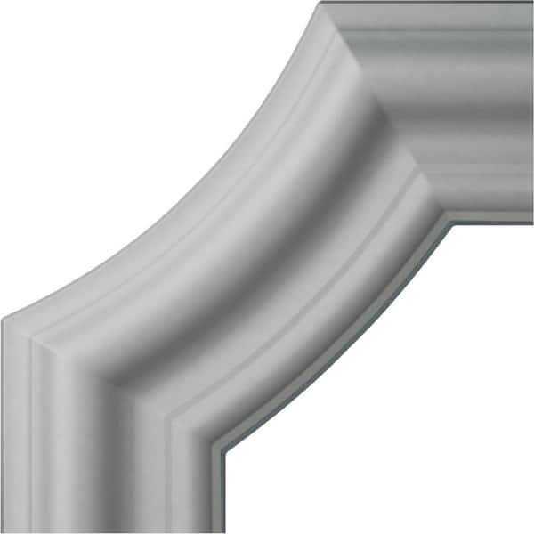 4 in. x 3/4 in. x 4 in. Urethane Seville Panel Moulding Corner (Matches Moulding PML01X00SE)