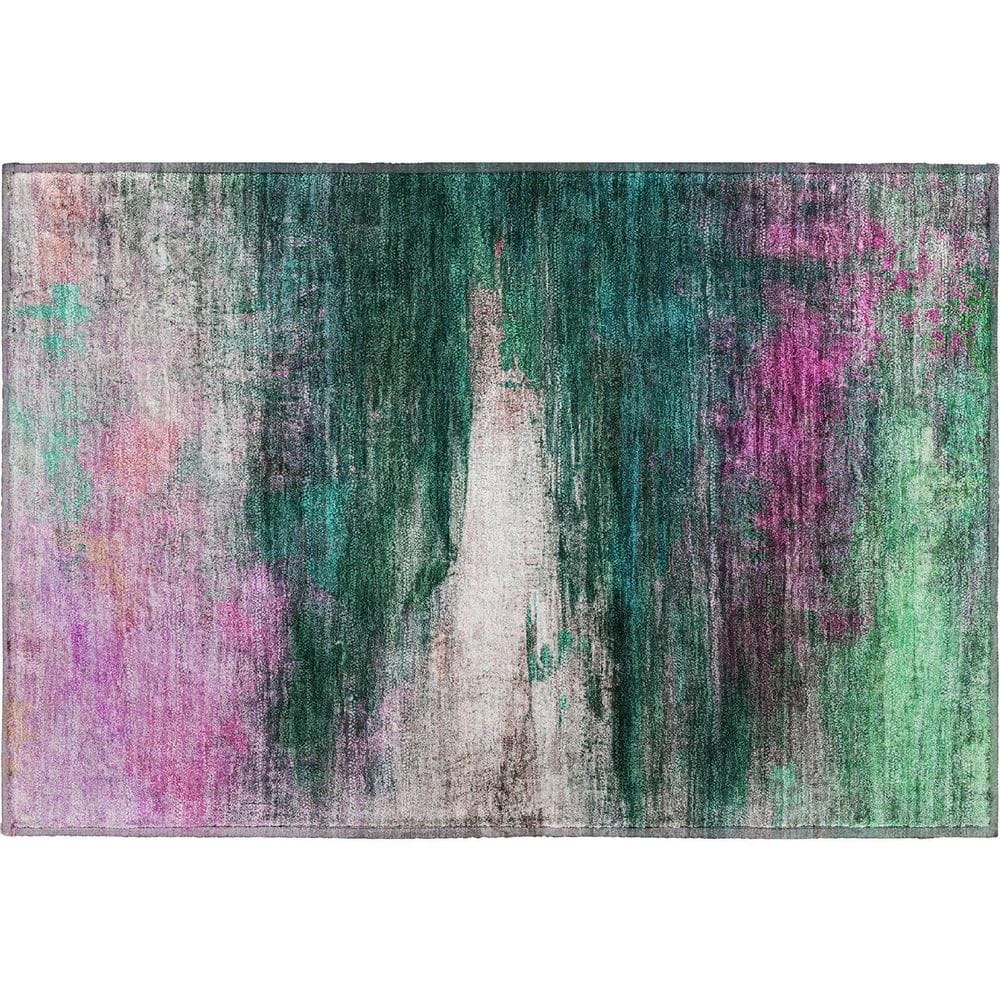Mayfield Premium Machine Washable Abstract AMF2016 Green 2 ft. x 3 ft. Accent Rug price history on PriceWatchPro