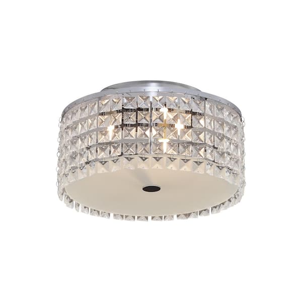 glam cobalt flush mount