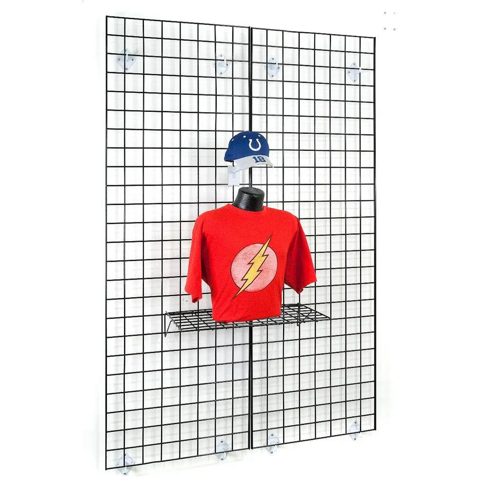 White Semi-Gloss Metal Slatgrid Panel 2' x 5'