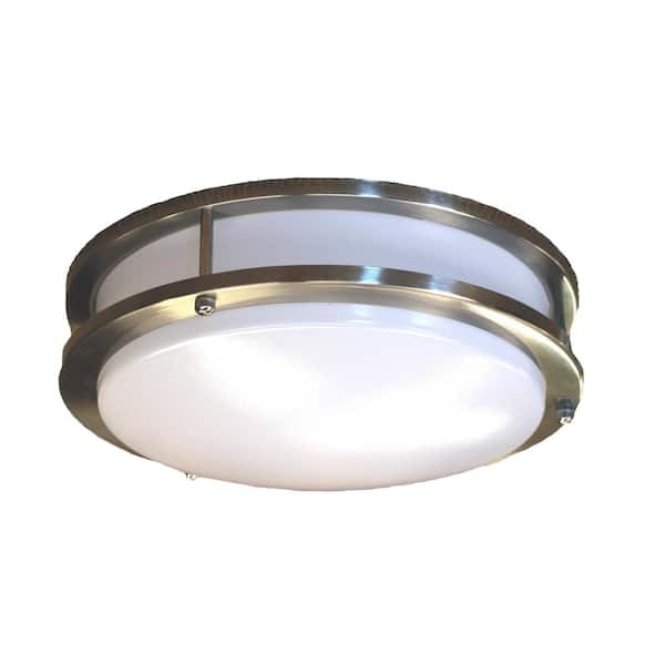Radiance 16 in. Brushed Nickel Integrated LED Flush Mount 3000k