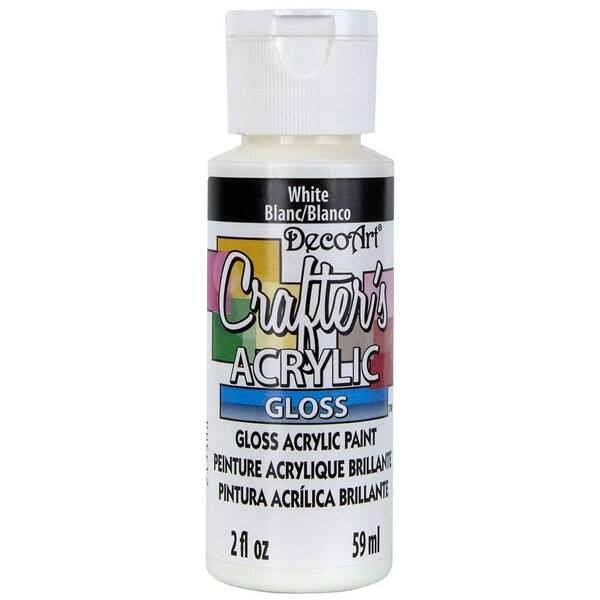 DecoArt 2 oz. White Gloss Crafter's Acrylic Paint