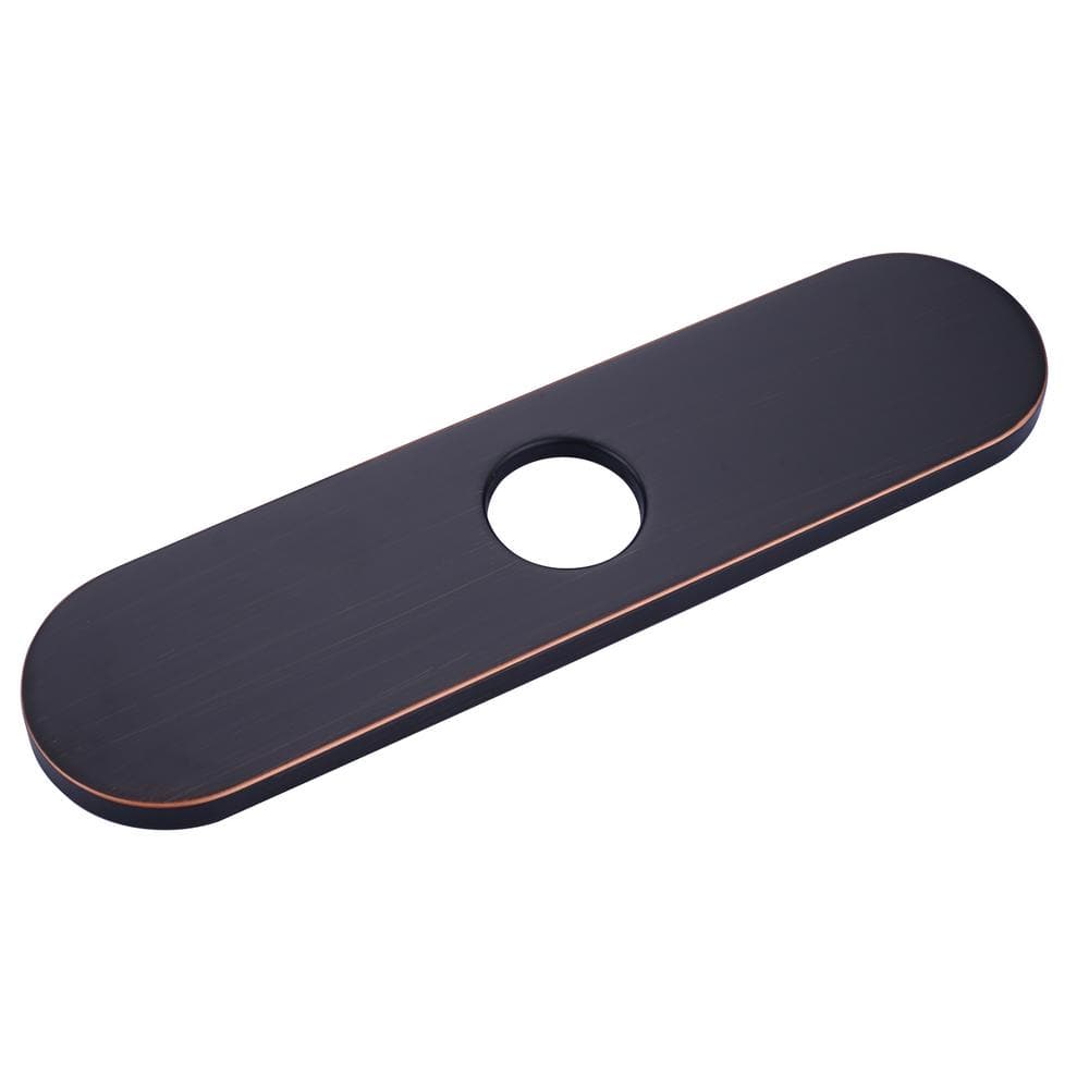 10 in. x 2.56 in. x 0.37 in. Stainless Steel Kitchen Sink Faucet Hole Cover Deck Plate Escutcheon in Oil Rubbed Bronze price history on PriceWatchPro