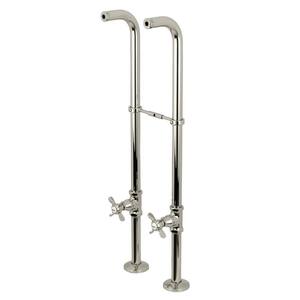 Freestanding Supply Line Package, Polished Nickel