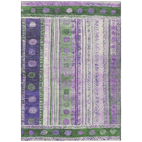 Chantille Machine Washable Indoor/Outdoor Abstract ACN1963 Green 3 ft. x 4 ft. Area Rug