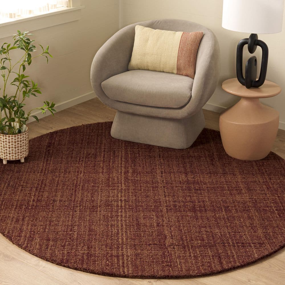 SAFAVIEH Renewal 6 x 6 Rust Crosshatch Round Rug RNW251P-6R - The Home ...