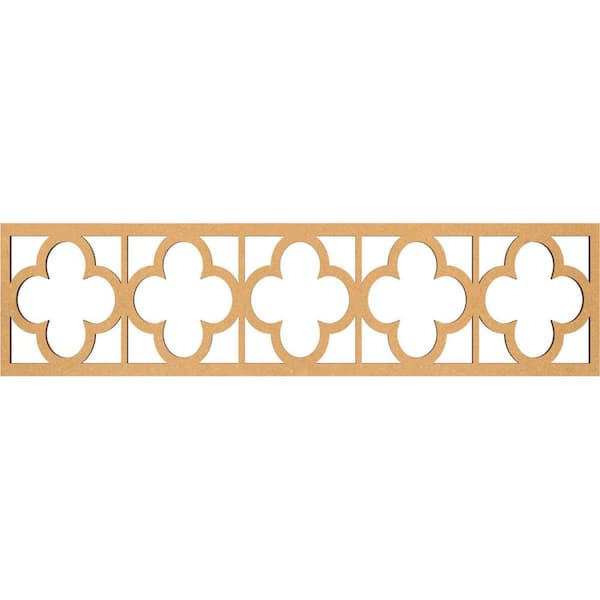 Ekena Millwork Woodall Fretwork 0.375 in. D x 47 in. W x 12 in. L MDF Wood Panel Moulding