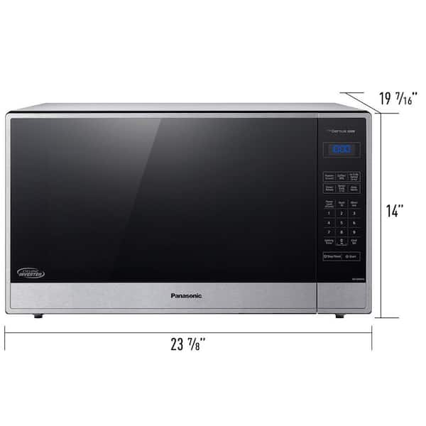 2.2 Cu. Ft. 1250-Watt Countertop Microwave with Inverter Technology, Stainless Steel