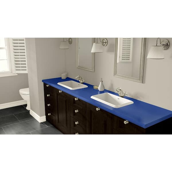 5 ft. x 12 ft. Laminate Sheet in Lapis Blue with Matte Finish