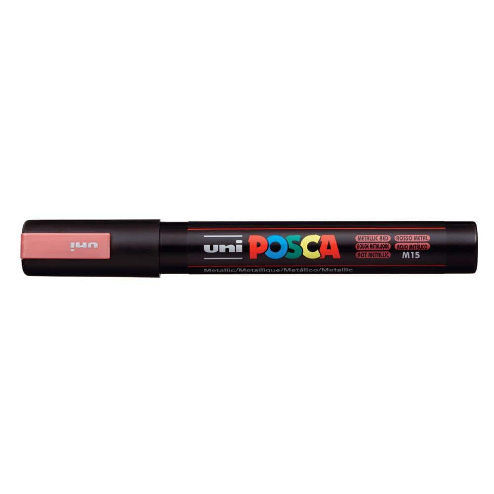 Posca PC-1MR Ultra-Fine Metallic Red Paint Marker