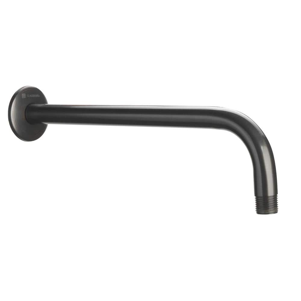 Glacier Bay 12 in. Raincan Shower Arm Oil Rubbed Bronze 3075509 The