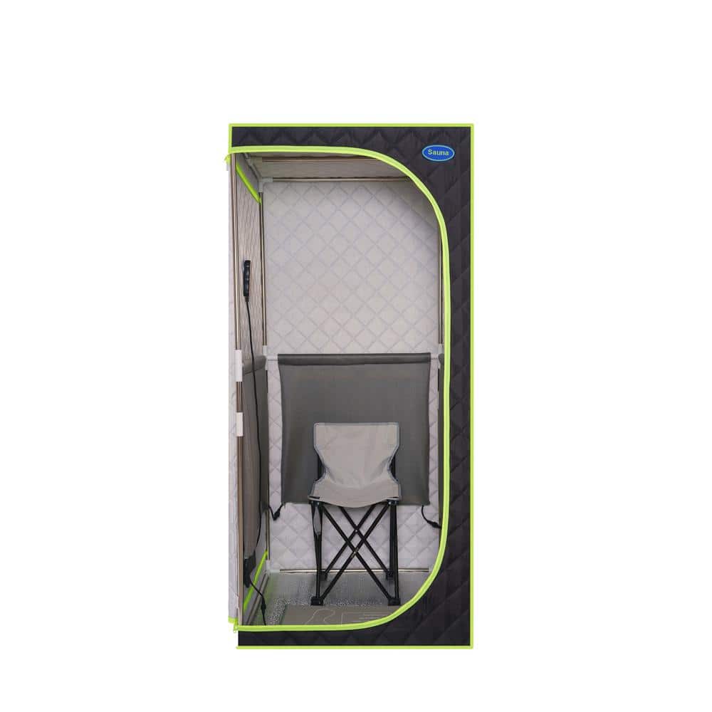 1-Person Infrared Corner Portable Sauna with Infrared Panels, Heating Foot 