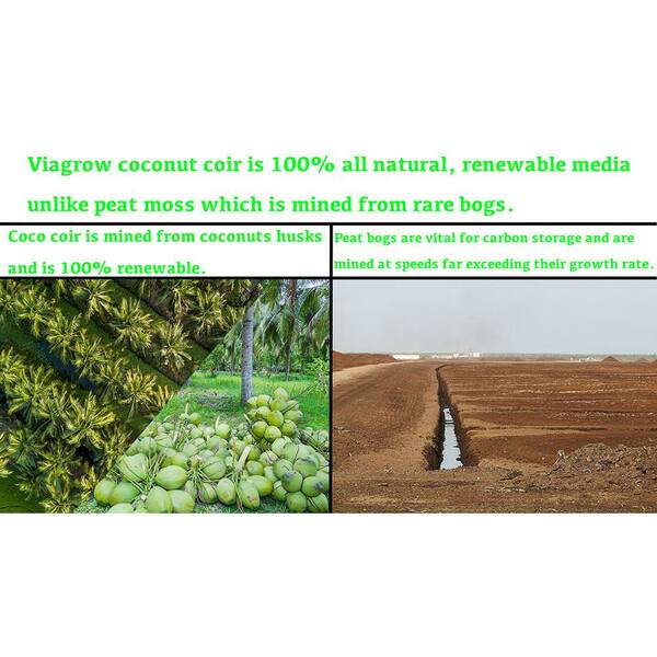 Viagrow 1.5 cu. ft. Coconut Coir Soilless Grow Media Bag (2-Pack) Viagrow 1.5 cu. ft. Coconut Coir Soilless Grow Media Bag (2-Pack)