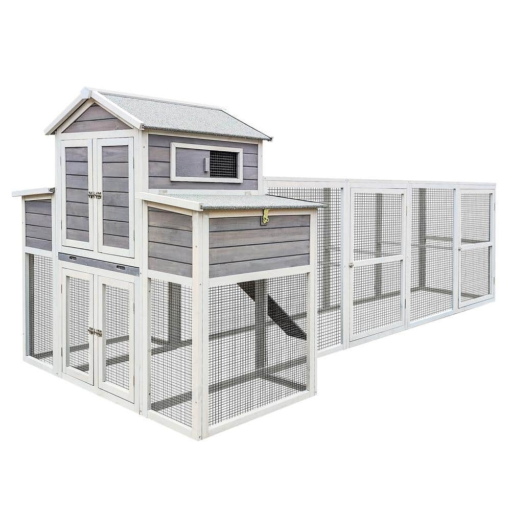 150＂Chicken Coop Extra Large Chicken House Hen House Rust-proof Metal Wir