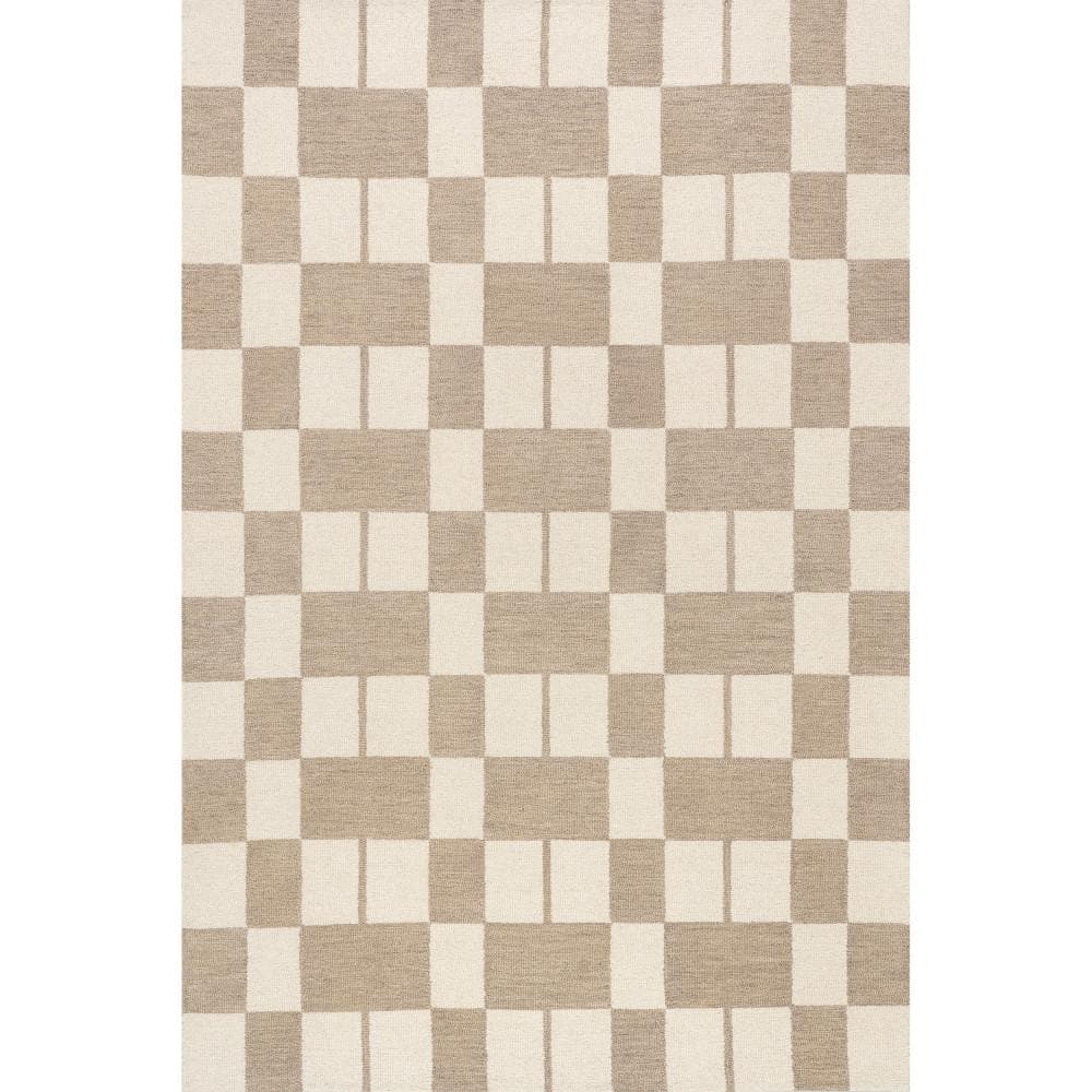 Caitlin Geometric Wool Beige 3 ft. x 5 ft. Indoor/Outdoor Patio Rug price history on PriceWatchPro