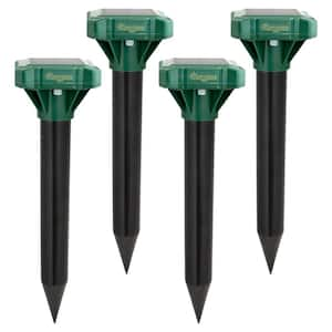 Solar Sonic Mole Repellent Spikes - 4-Pack